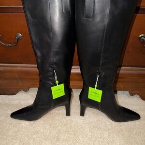 Sam Edelman Women's Sylvia Boots 8.5 Black Leather